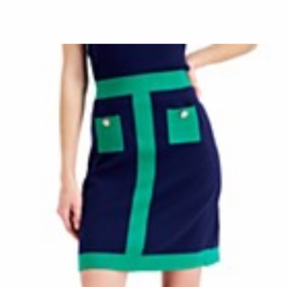 Anne Klein color block skirt
